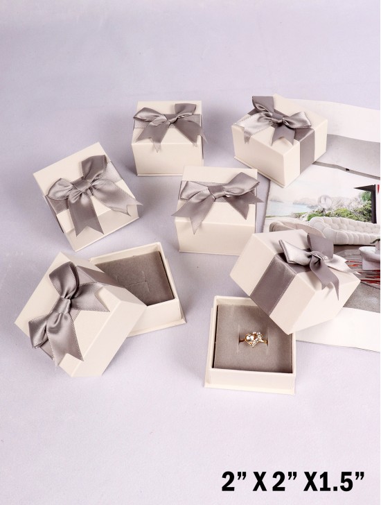Square Gift Box W/ Box for Rings/Earrings/Brooch/Necklace (6 Pcs)